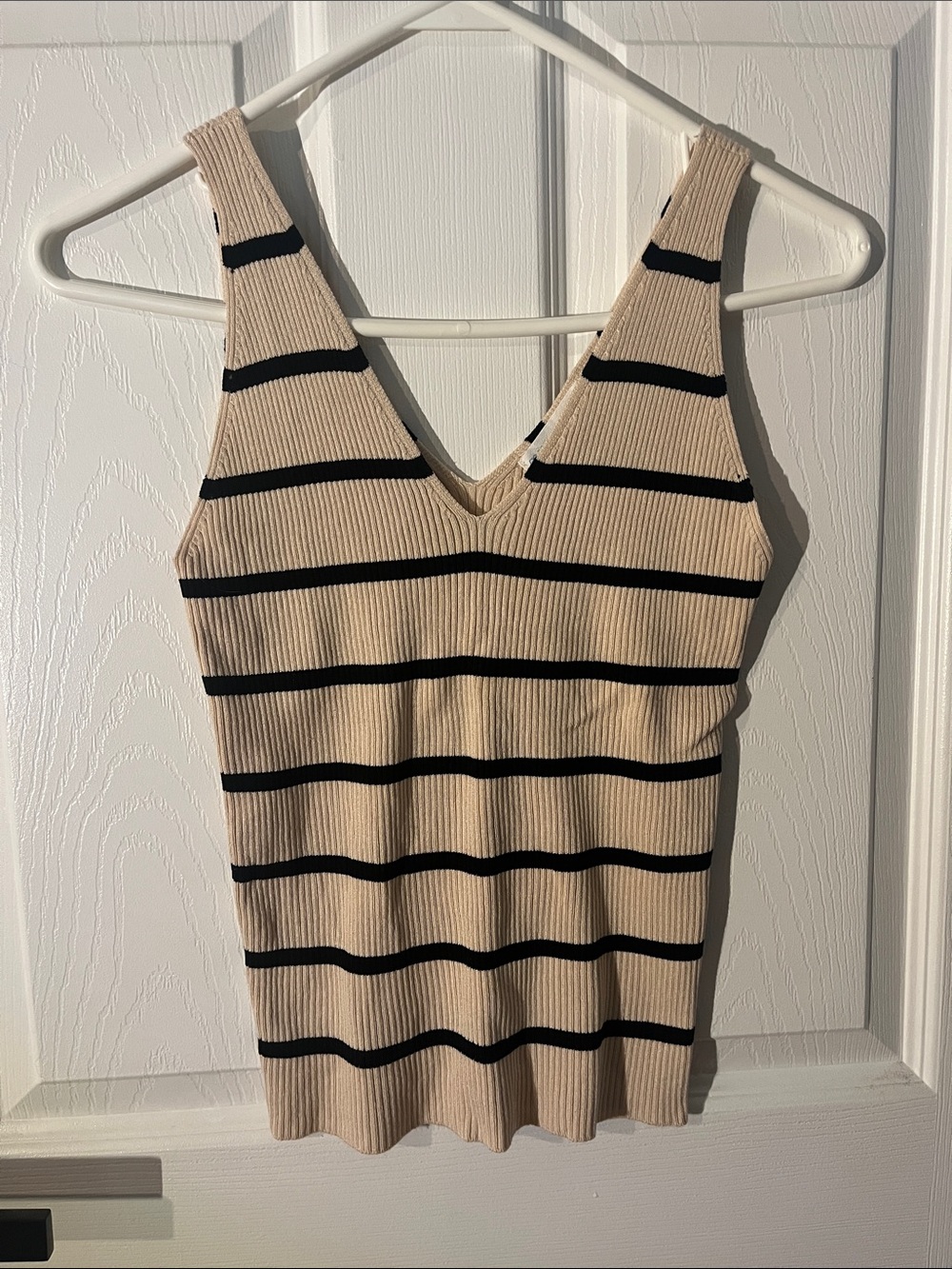 Striped V-Neck Tank Top